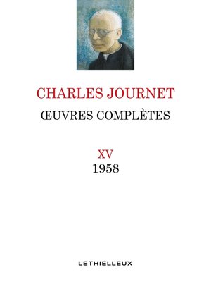 cover image of Oeuvres complètes, volume XV